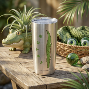 Later Alligator Thermal Tumbler - Fun Goodbye