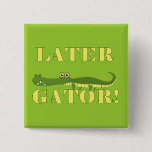 Later Gator 15 Cm Square Badge