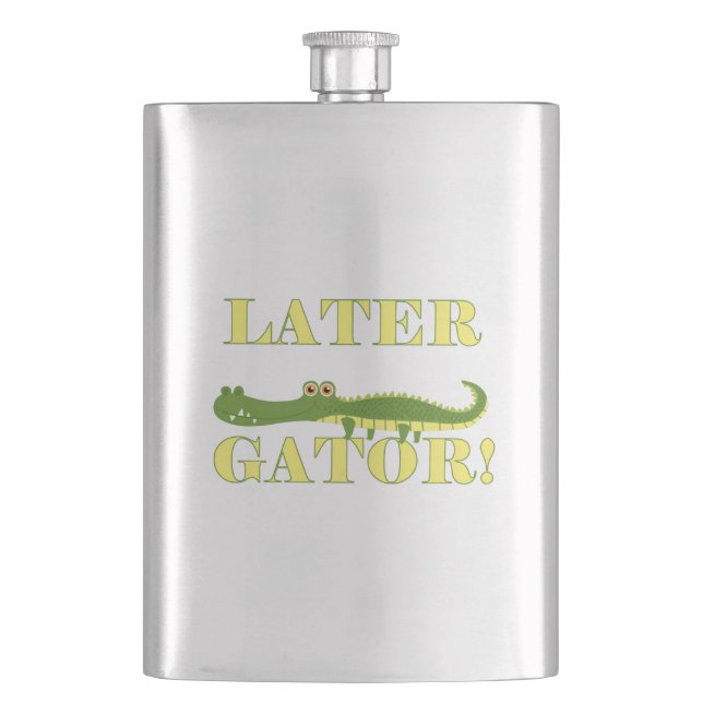 Later Gator Hip Flask (Front)