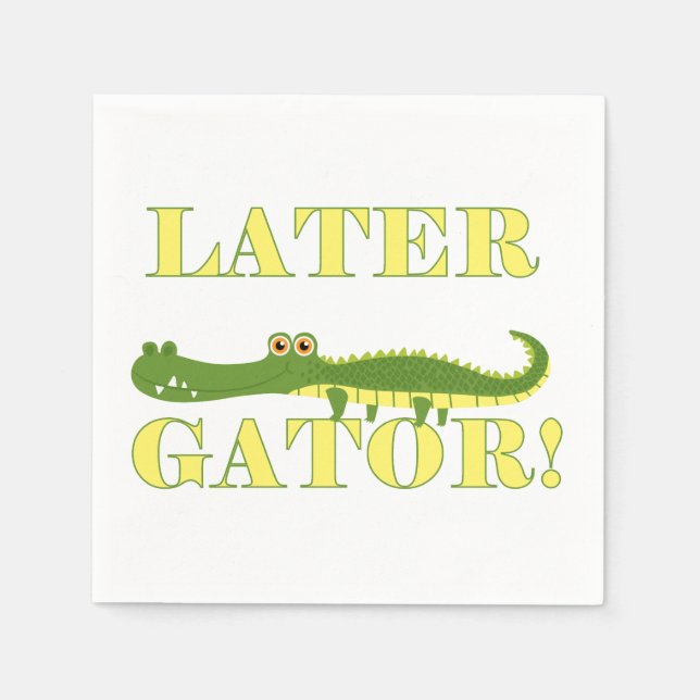 Later Gator Napkin (Front)
