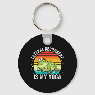 Lateral Rebent is My Yoga Funny Nurse Frog Nursing Key Ring