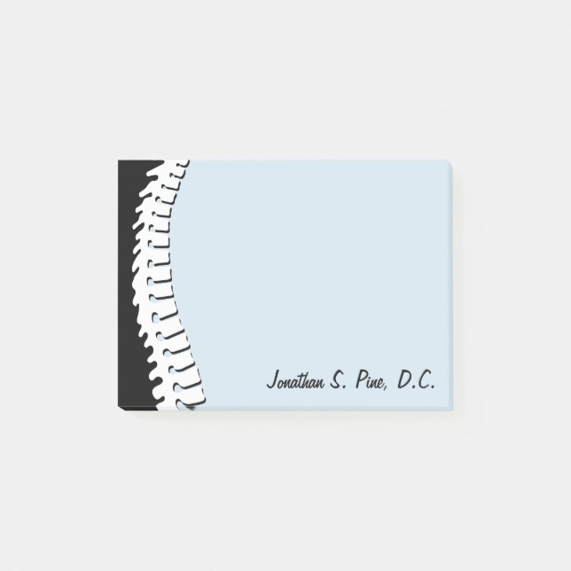 Lateral Spine Personalised Post-It Notes (Front)