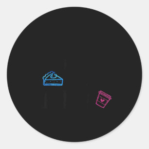 Lates I Thought You Said E And Lattes Funny Fitnes Classic Round Sticker