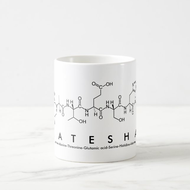 Latesha peptide name mug (Center)
