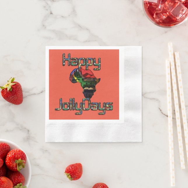 Latest Africa Christmas Special Occasion Custom 3D Napkin (Insitu)