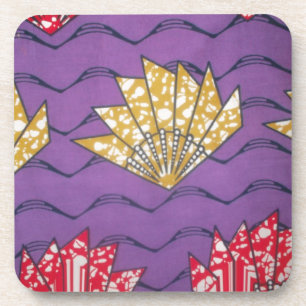 Latest Africa Wavy Traditional Fashion Pattern Art Coaster