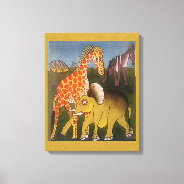 Latest African Elephant Canvas Print (Front)
