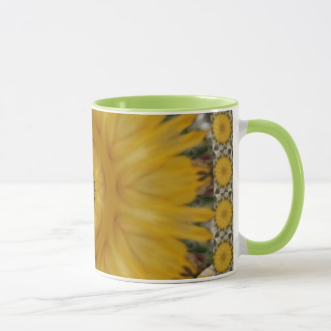 Latest African Traditional Sun Flower Art Print Mug (Right)