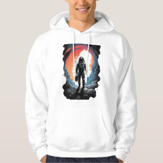 Latest Astronaut walking on planet print Designer  Hoodie