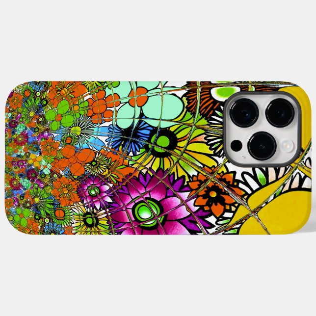 Latest Colourful Amazing Floral Pattern Design Art Case-Mate iPhone Case (Back (Horizontal))