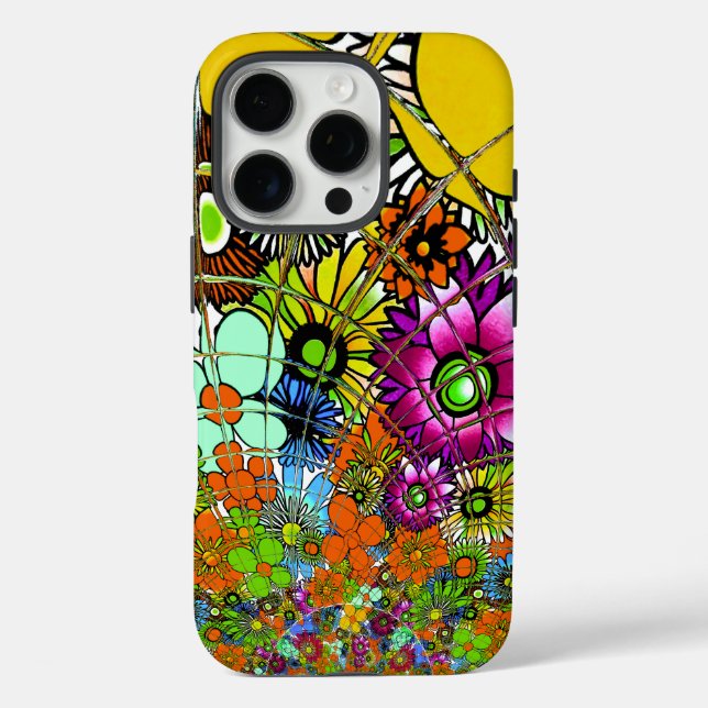 Latest Colourful Amazing Floral Pattern Design Art Case-Mate iPhone Case (Back)