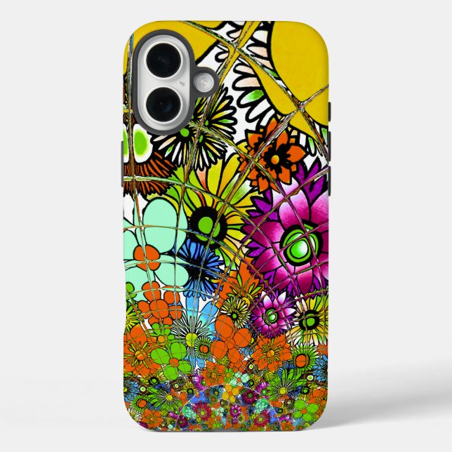 Latest Colourful Amazing Floral Pattern Design Art Case-Mate iPhone Case (Back)