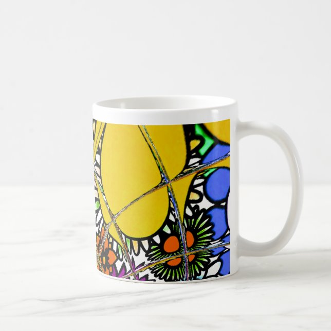 Latest Colourful Amazing Floral Pattern Design Art Coffee Mug (Right)