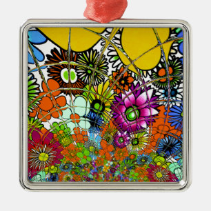 Latest Colourful Amazing Floral Pattern Design Art Metal Tree Decoration