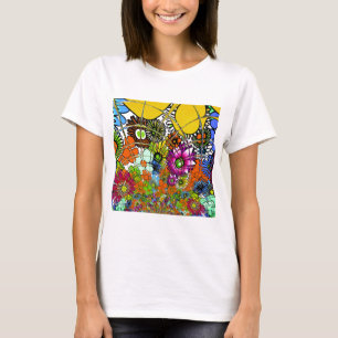Latest Colourful Amazing Floral Pattern Design Art T-Shirt