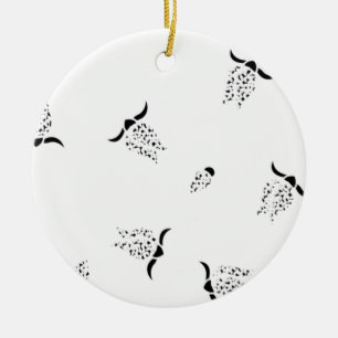 Latest Custom TextLogo Ceramic Ornament