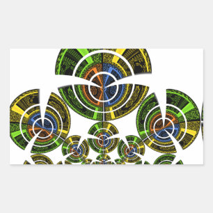 Latest edgy African Maasai Tribal culture pattern Rectangular Sticker