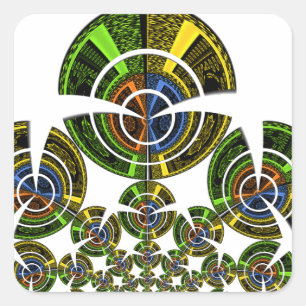 Latest edgy African Maasai Tribal culture pattern Square Sticker