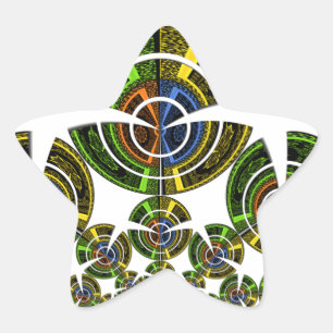 Latest edgy African Maasai Tribal culture pattern Star Sticker