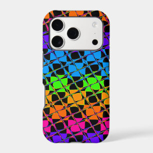 Latest Edgy Colourful Chequered Rainbow Pattern