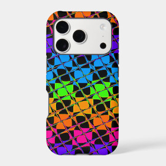 Latest Edgy Colourful Chequered Rainbow Pattern