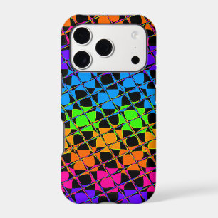 Latest Edgy Colourful Chequered Rainbow Pattern