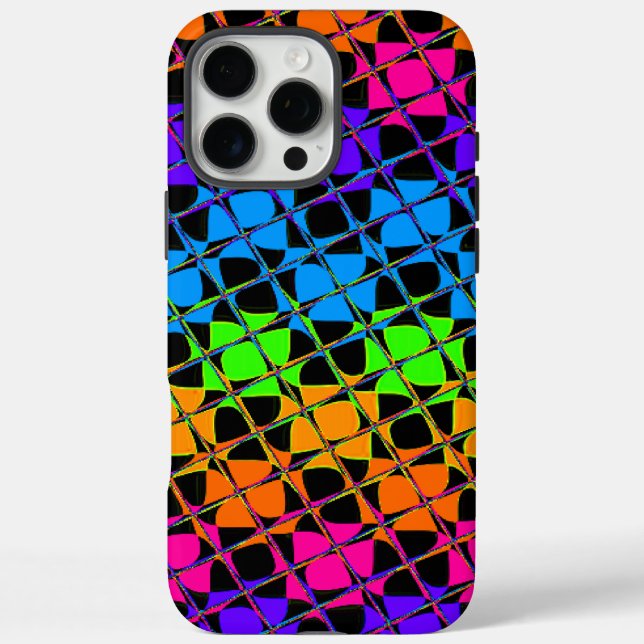 Latest Edgy Colourful Chequered Rainbow Pattern   Case-Mate iPhone Case (Back)