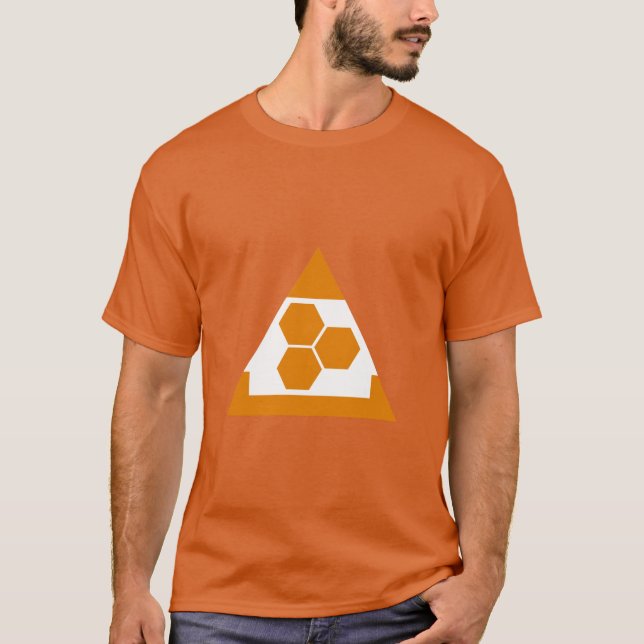 Latest Geometrical Shape Design Printed T-Shirt  (Front)