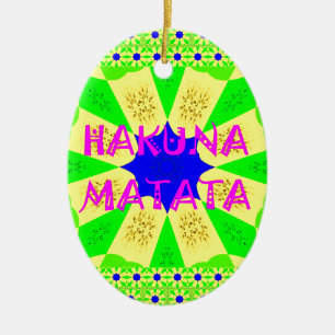 Latest Hakuna Matata Beautiful Amazing Design Colo Ceramic Tree Decoration