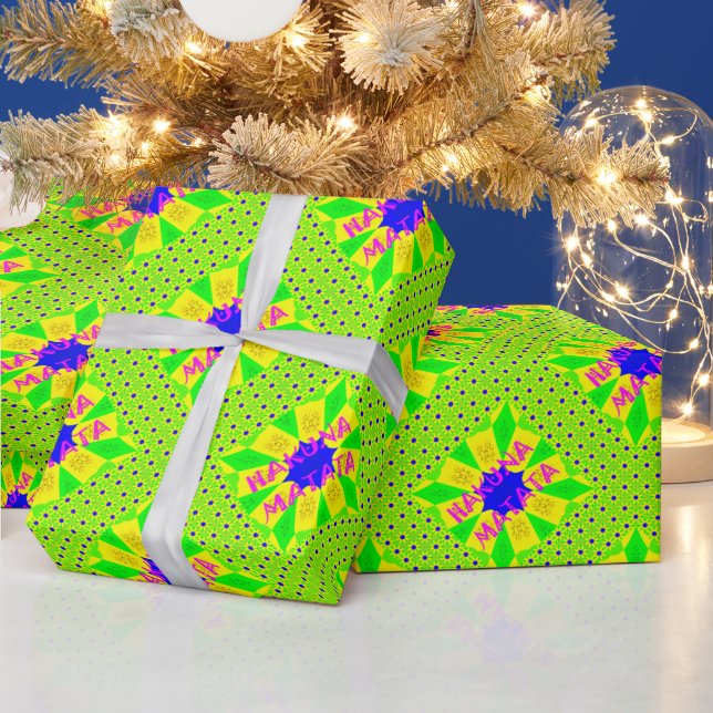 Latest Hakunamatata Beautiful Amazing Design Colou Wrapping Paper (Holidays)