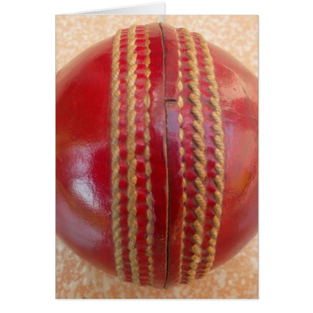 Latest International Red Leather Cricket Ball (Front)
