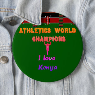 Latest Kenya Athletics  Lovers 6 Cm Round Badge