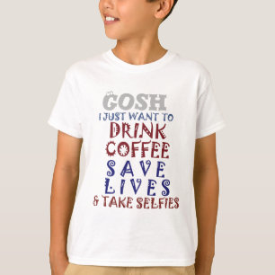 Latest Kids Coffee Sweatshirt Vertical Template T-Shirt
