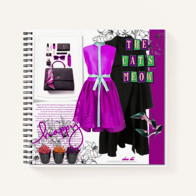 Latest Styles Fashion Set Clothing Art Blank Notebook (Front)