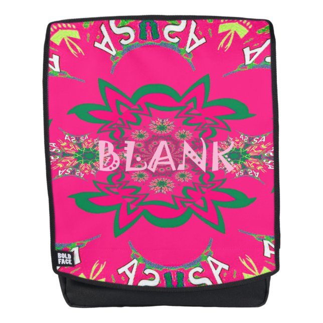 Latest Stylish colourful pattern design art Backpack (Front)