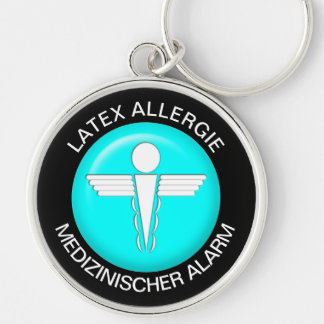 LATEX ALLERGIE Medical Alert - Button Keychain