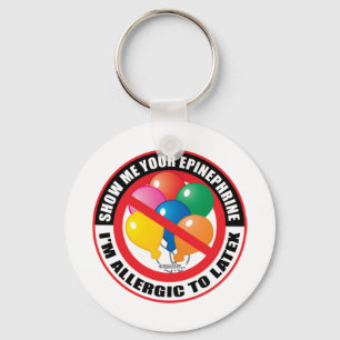 Latex Allergy Key Ring