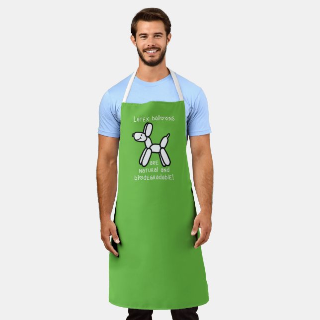 "Latex Balloons are Natural" Apron (Worn)