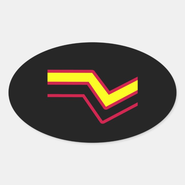 Latex Pride Oval Sticker (Front)