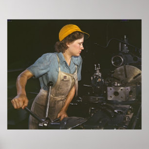 Lathe Operator 1942 Poster