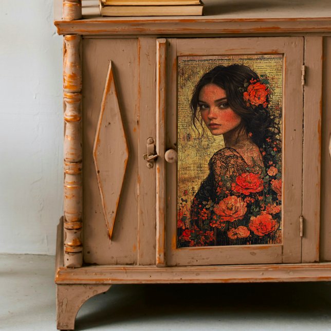 Latin America Woman Decoupage Tissue Paper (Creator Uploaded)