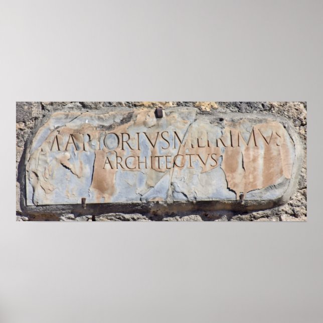 Latin Architect Poster (Front)