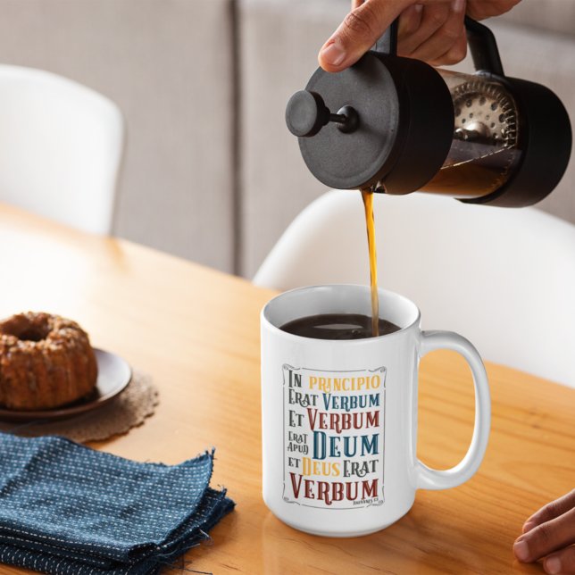 Latin Bible Verse In Principio Erat Verbum Coffee Mug (Creator Uploaded)