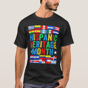 Latin Countries Flag Hispanic Heritage Month Latin T-Shirt