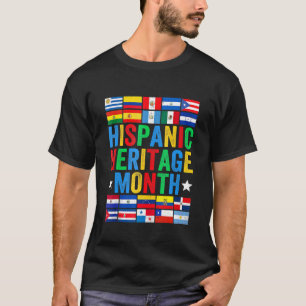 Latin Countries Flag Hispanic Heritage Month Latin T-Shirt