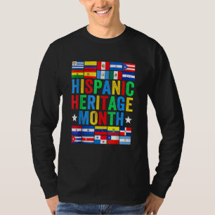 Latin Countries Flag Hispanic Heritage Month Latin T-Shirt