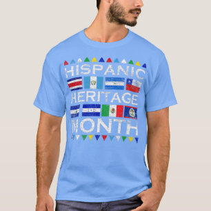 Latin Countries Flag Latino National Hispanic Heri T-Shirt