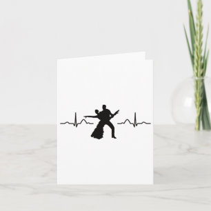 Latin Dancing Couple Watercolor Rumba Dancer Card