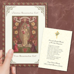 Latin  Easter Paschal Blessing Jesus Resurrection