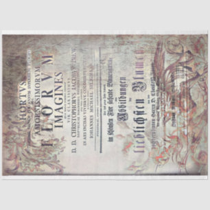 Latin ephemera tissue paper